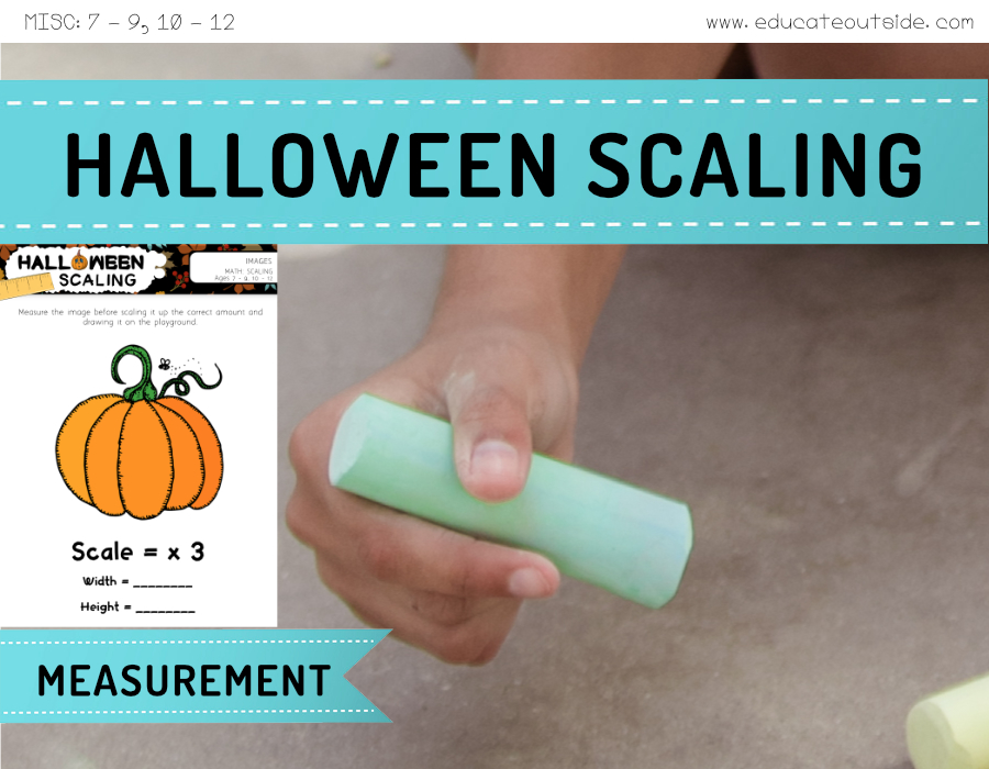 Halloween Scaling, Measuring and Drawing Lesson