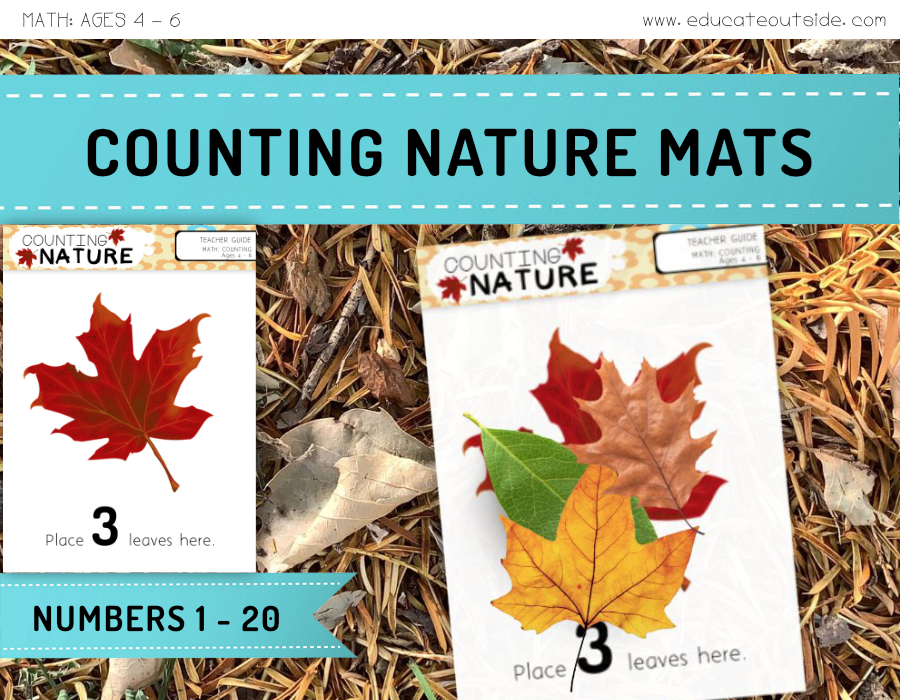 Counting Nature Mats Numbers 1 to 20 Educate Outside