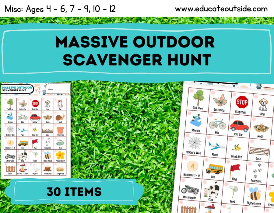 Massive Outdoor Scavenger Hunt for Kids