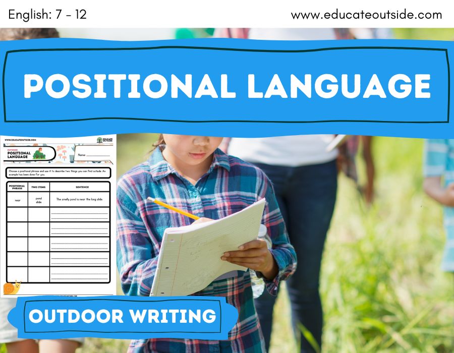 Positional Language Outdoor Descriptive Writing Lesson