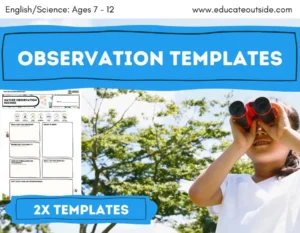 Nature Observation Templates for Kids