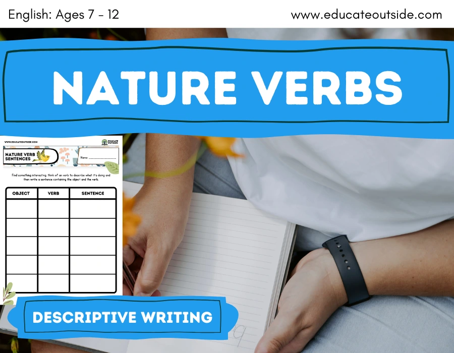 Nature Verbs Descriptive Writing Lesson