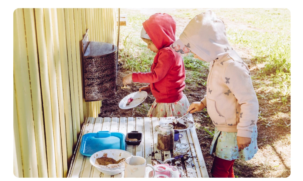 Outdoor learning curriculum in action