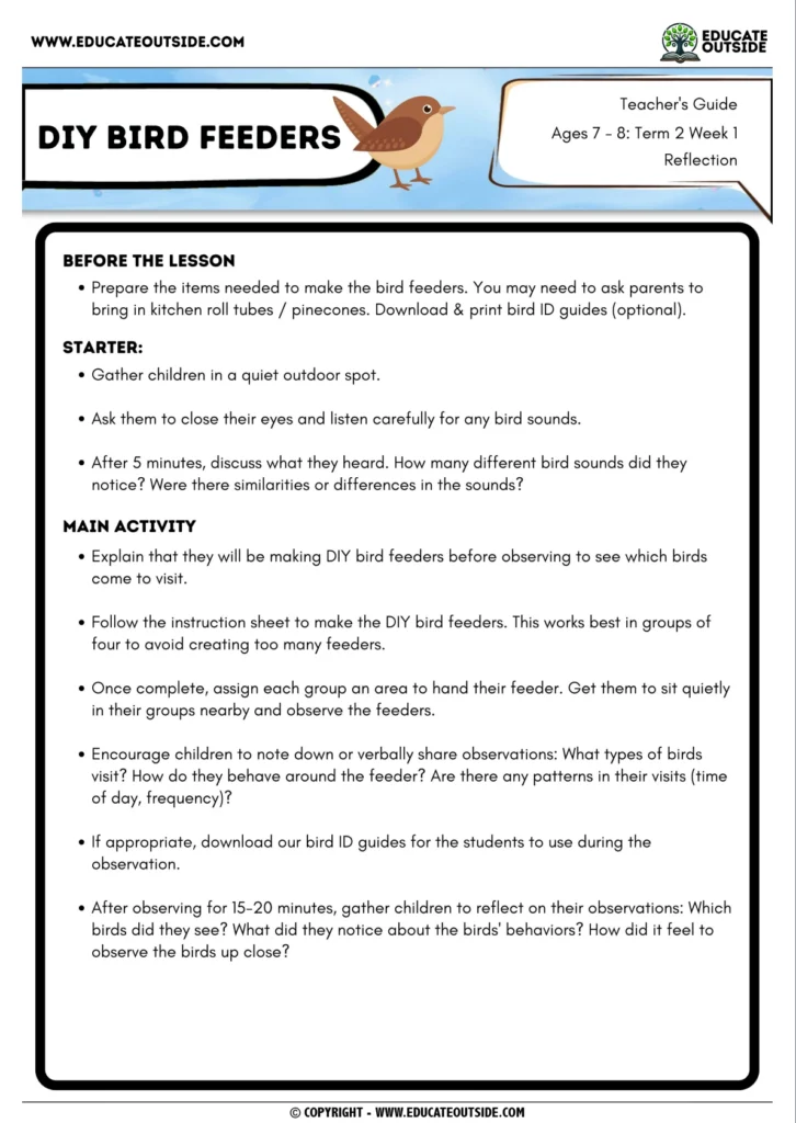 Outdoor Learning Curriculum for Schools