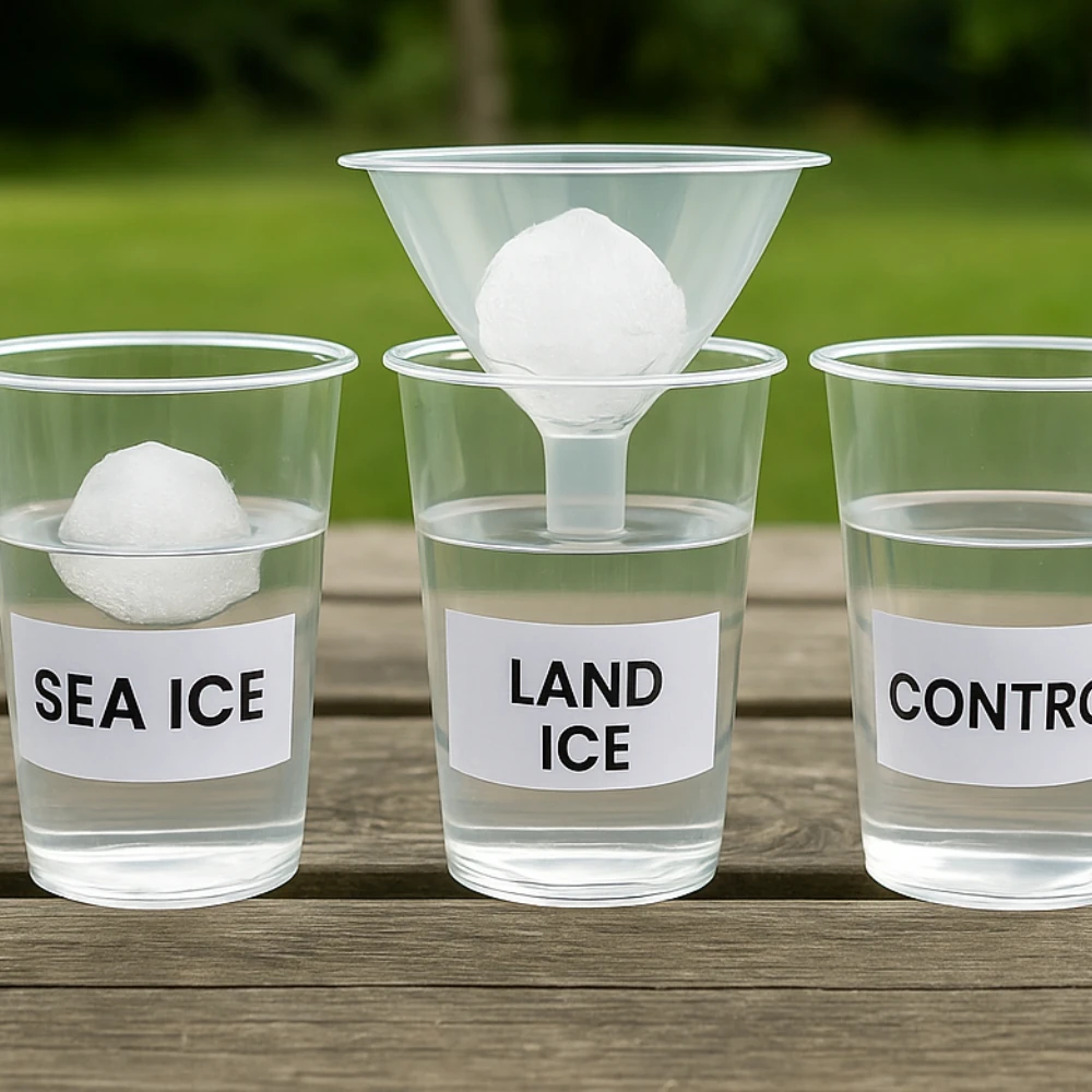 Ice science lesson for kids