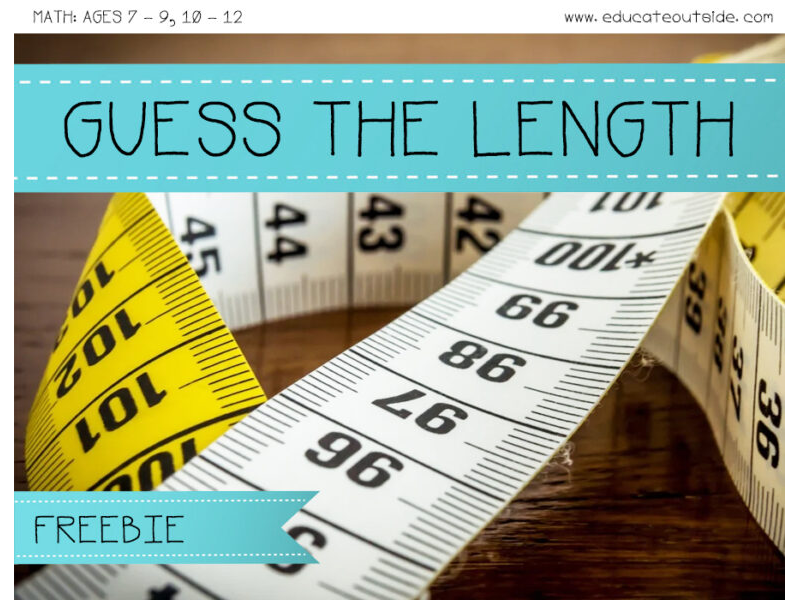 Estimation & Subtraction Lesson - Measuring - Guess The Length