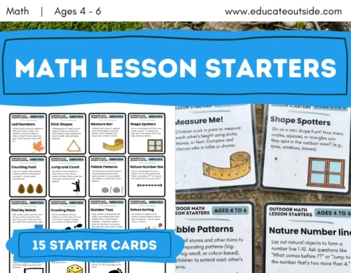 Outdoor Maths Activities for Ages 4–6 | Starter Activity Cards