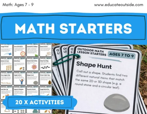 Outdoor Math Lesson Starters (Ages 7 to 9)