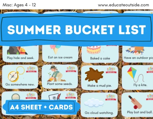 Summer Holidays Bucket List for Kids - Outdoor Activities