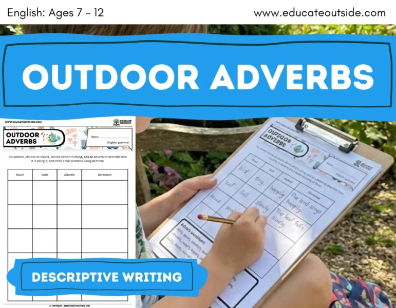 Outdoor Adverb Sentences | Descriptive Writing | Grammar