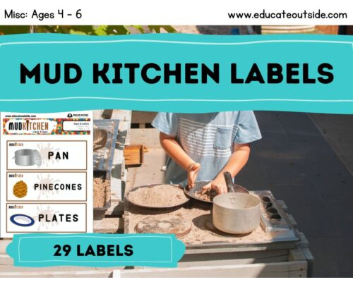 Mud Kitchen Labels