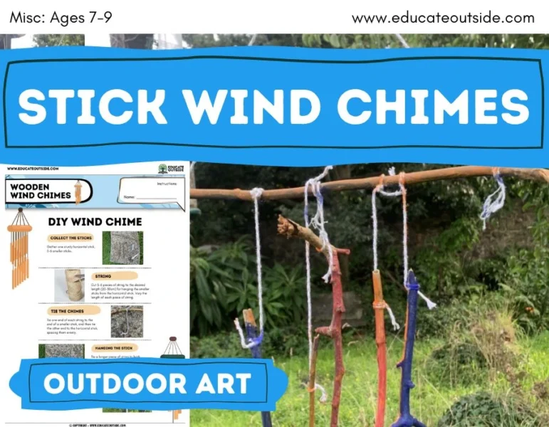 Wooden Wind Chimes – Outdoor Art & Science Lesson (Ages 8–9 | KS2)
