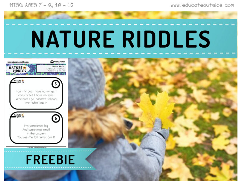 Nature Riddles Scavenger Hunt