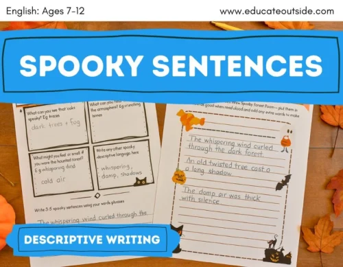 Halloween Descriptive Writing | Adjectives & Sensory Language | Halloween