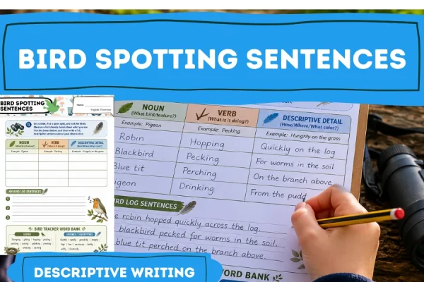 Outdoor grammar lesson for key stage 2