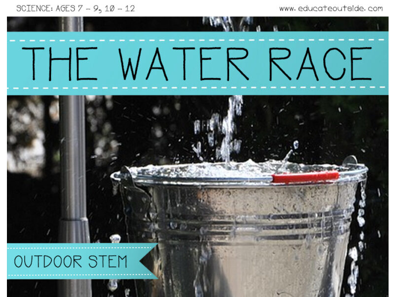 Gravity STEM Challenge - Forces and Motion - The Water Race