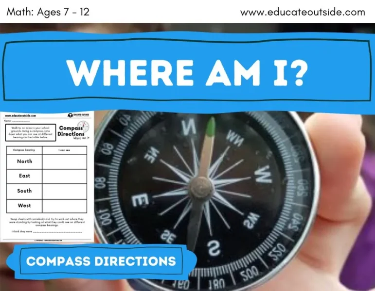 Compass Bearings Game - Where Am I? - Map Skills