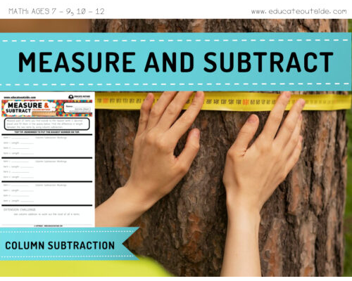 Measure and Subtract - Column Subtraction