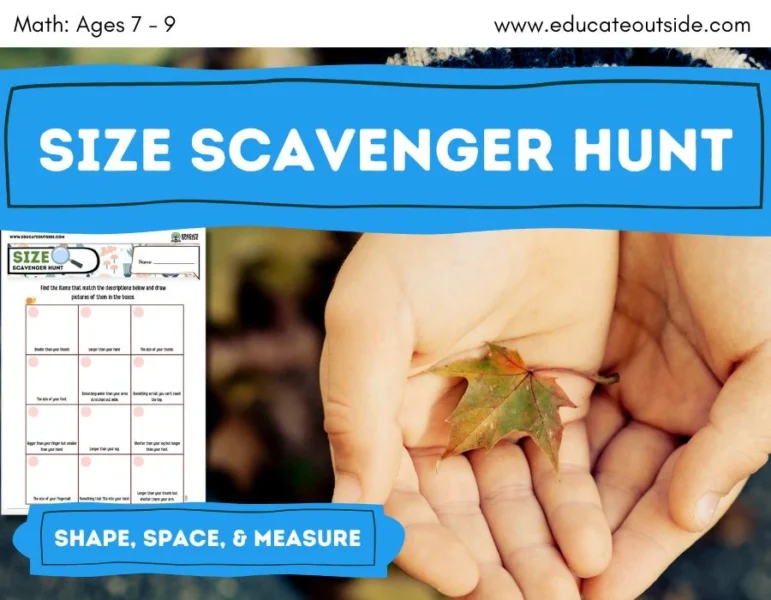 Shape, Space and Measure Scavenger Hunt | Outdoor Measuring Lesson