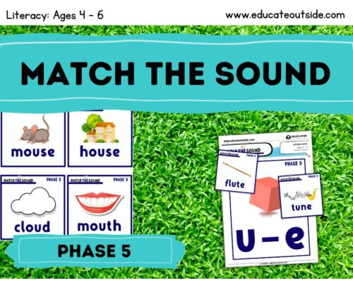 Outdoor Phonics Game - Match The Sound - Phase 5