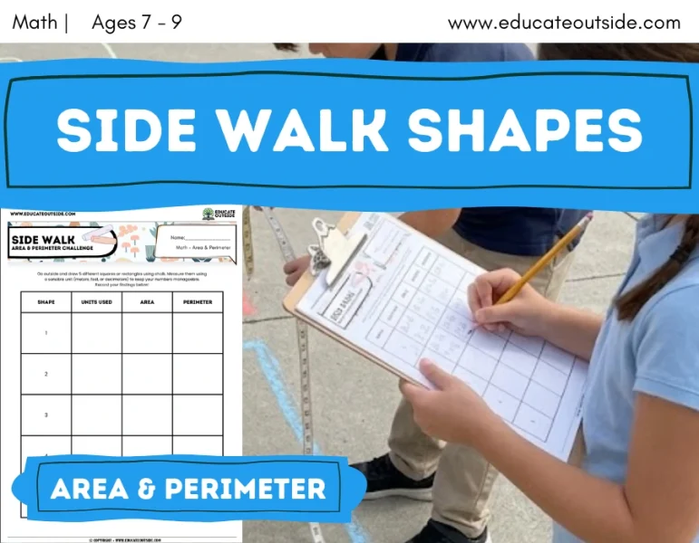 Outdoor Area and Perimeter Shape Activity | Shape, Space and Measure