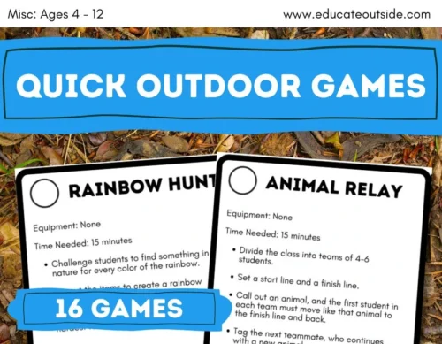 Quick Outdoor Games Reference Booklet | Lesson Starters