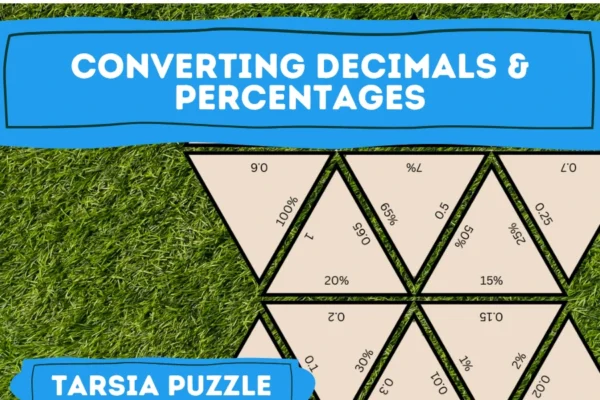 Decimals to Percentages fun Activity