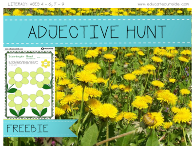 Adjectives Hunt - Outdoor Adjectives Lesson