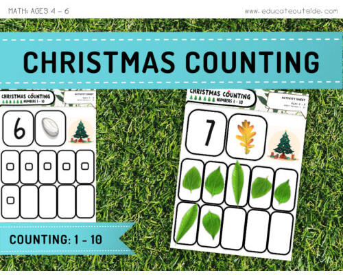 Christmas Counting - Number Recognition - Numbers 1 to 10