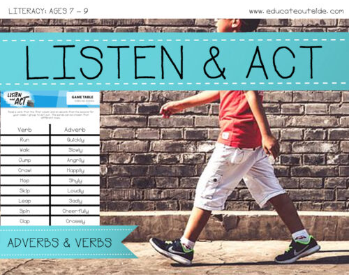 Listen and Act - Adverbs Game