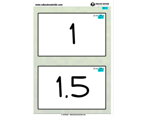 Place Value: Number Line Relay (Ages 7 - 9)