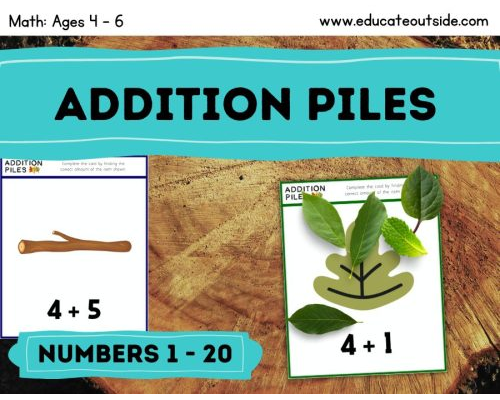 Addition Piles - Numbers 1 to 20