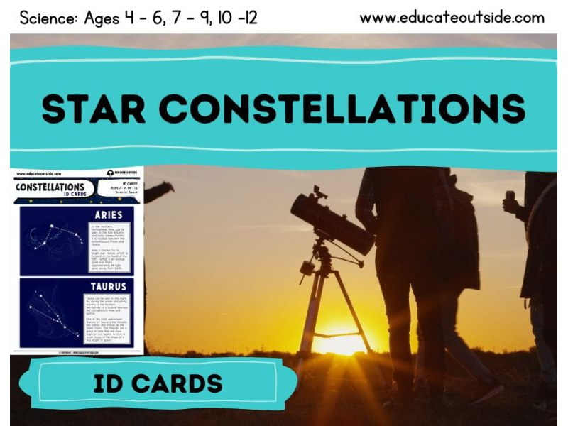 Star Constellation Identification Cards - Space & Earth
