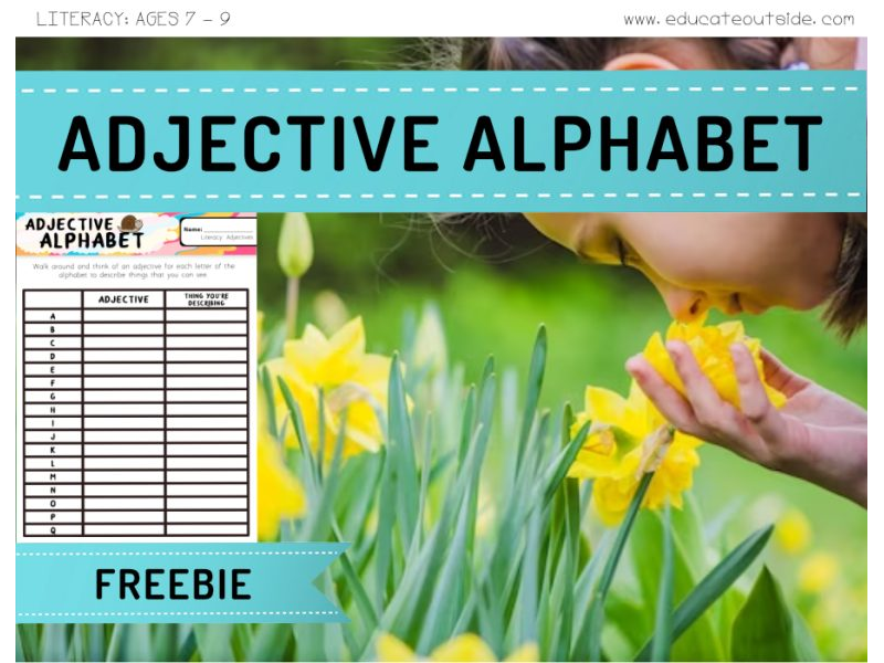 Adjective Alphabet: Outdoor Adjective Challenge