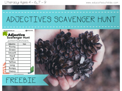 Adjectives Scavenger Hunt