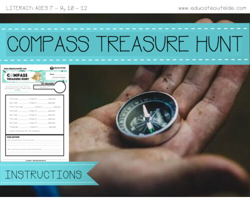 Instruction Writing Activity - Compass Treasure Hunt - Non-Fiction