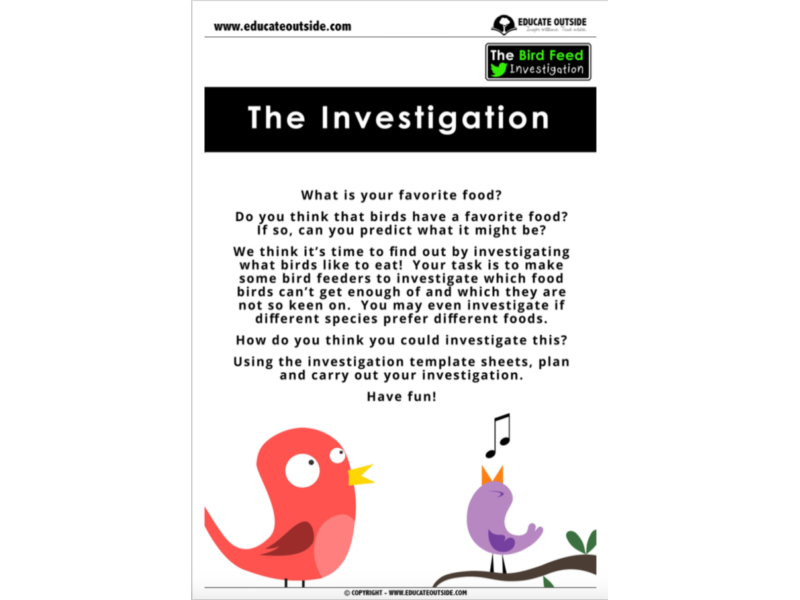 Animal Investigation: The Bird Feed Investigation