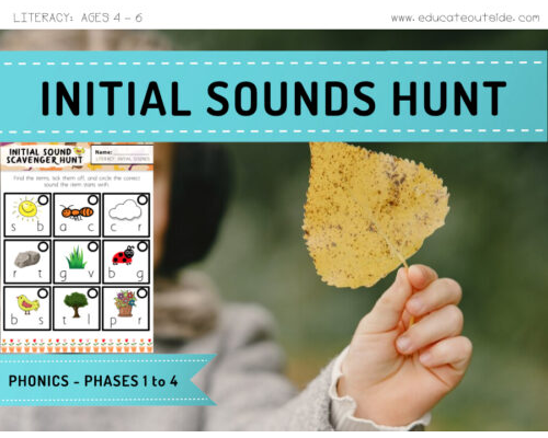 Phonics: Initial Sounds Scavenger Hunt - Phase 1 to 4