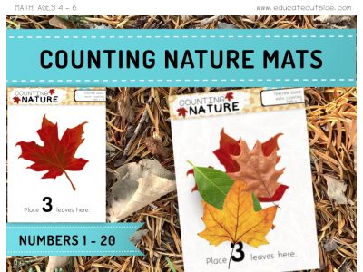 Counting Nature Mats - Numbers 1 to 20