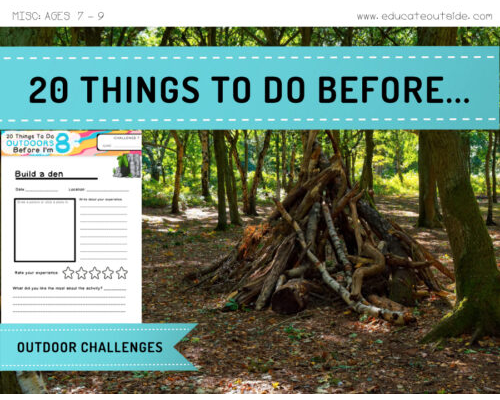 20 Outdoor Challenges To Do Before I'm 8