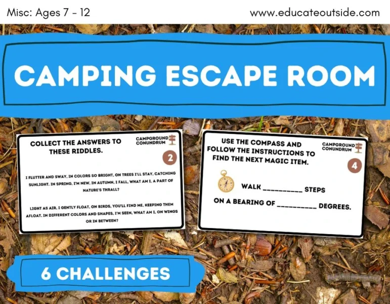 Campground Conundrum: Outdoor Escape Room | Camping Activity & Summer Fun