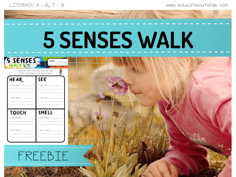 Descriptive Writing Activity - Five Senses Walk