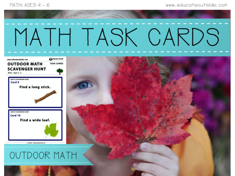 Outdoor Math Task Cards (Ages 4 - 6)