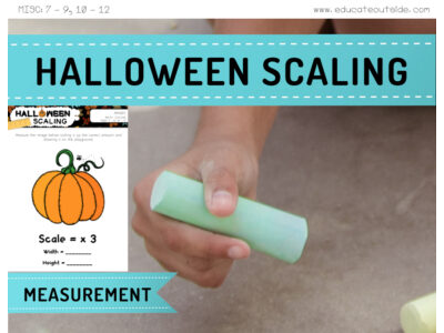 Halloween Scaling - Measuring and Drawing