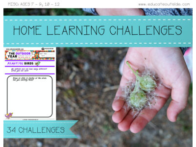 A Year of Outdoor Home Learning Challenges