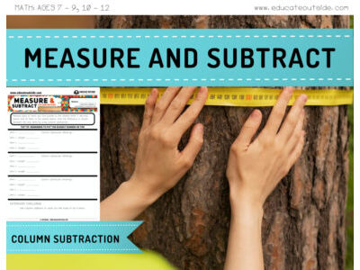 Measure and Subtract - Column Subtraction