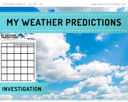 My Weather Predictions - Clouds and Weather Patterns