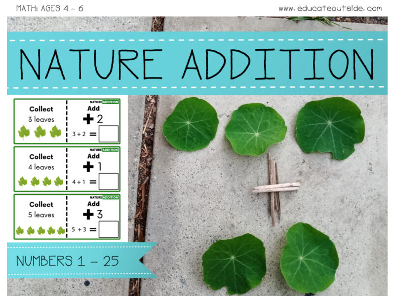 Nature Addition: Numbers 1 - 25