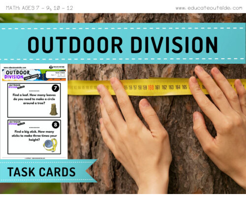 Division Problems Task Cards - Long Division - Measuring