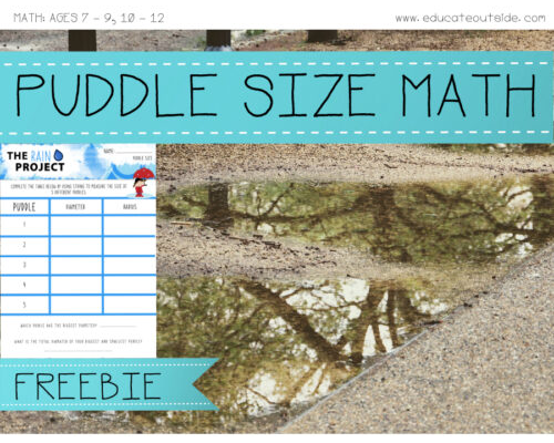 Puddle Size Math - Measuring